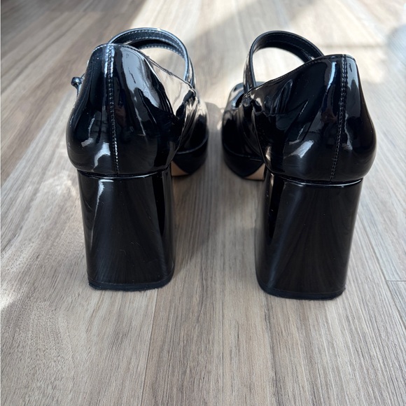 ALDO Black Patent Leather Platform Mary Jane Heels - Picture 5 of 7